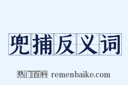 兜捕反义词是什么意思的图片